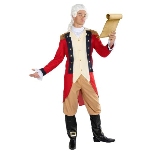 Costume George Washington Red Men's Size XX-Large