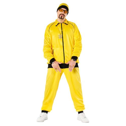 Costume Hip Hop Tracksuit Yellow Men's Size Medium