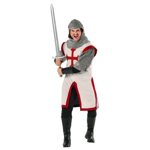 Costume Medieval Knight White Men's Size Large