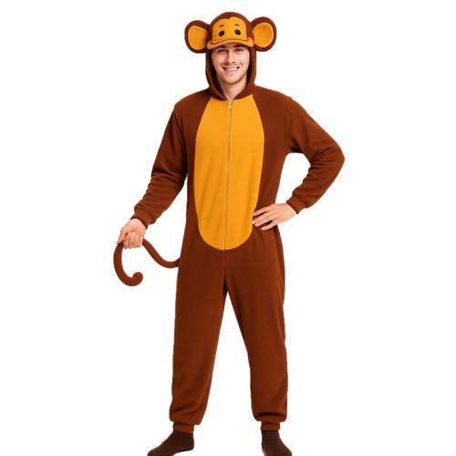 Costume Monkey Onesie Adult's Size X-Large