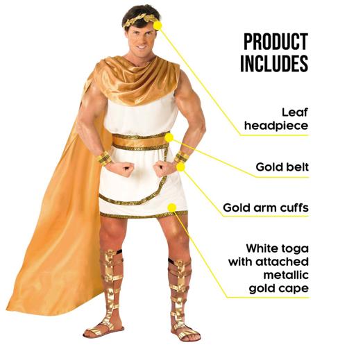 Costume Roman Gladiator Dark Men's Size X-Large