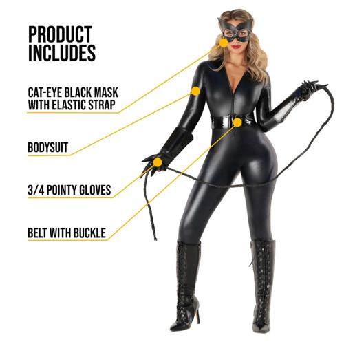 Costume Black Cat Bodysuit Women's Size 16-18