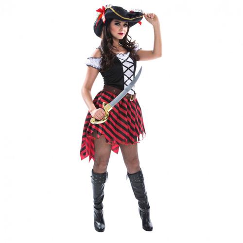 Costume Pirate Black Hat Women's Size 24-26
