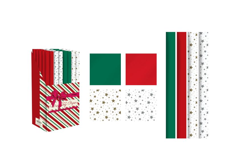 Cellophane Wrapping - BOPP Patterned 3m (48 Asstd Rolls)