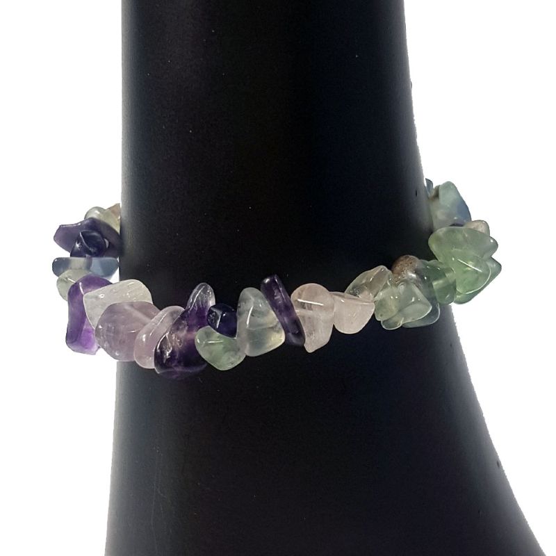 Fluorite 5mm Chip Bracelet (Set of 3)