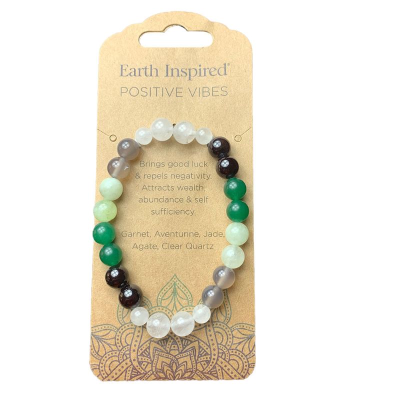 Positive Vibes 8mm Bead Bracelet (Set of 3)