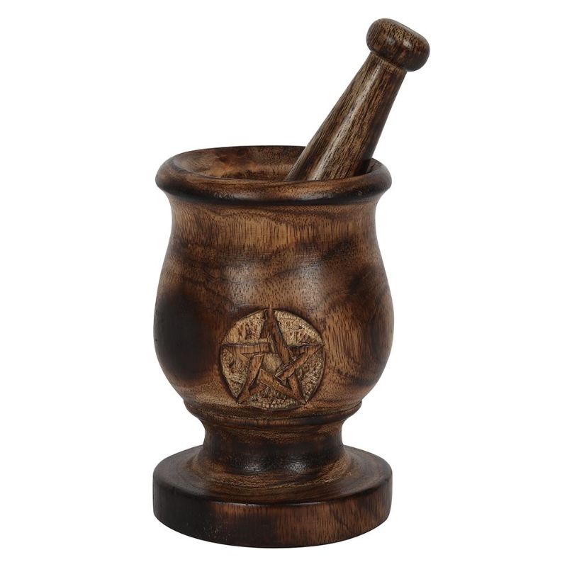 Pentagram Mortar and Pestle 5 inch