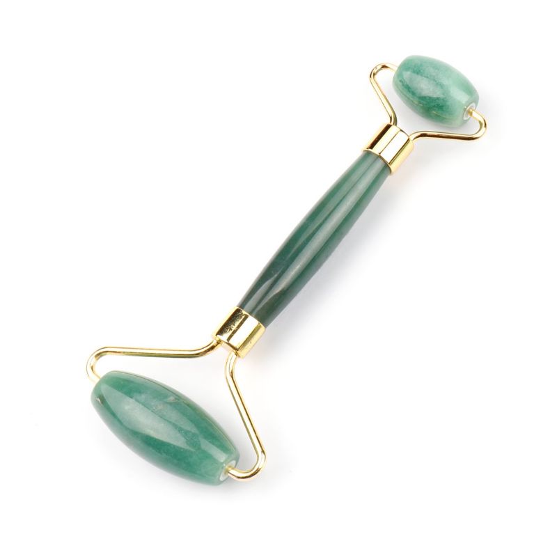 Massage Roller - Dark Green Aventurine (14.5cm)