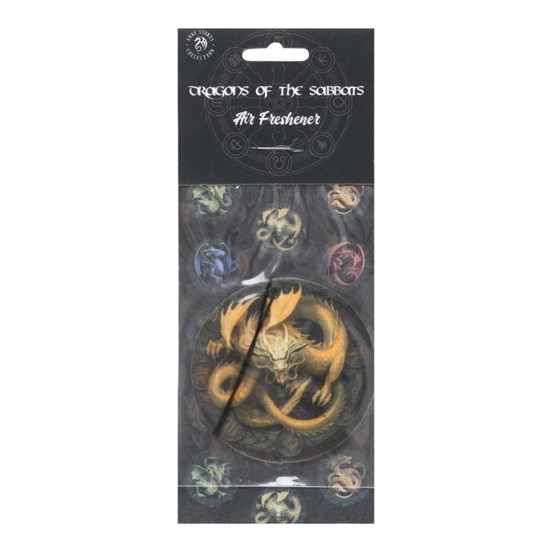 6 x Imbolc Dragon Pine Scented Air Freshener by Anne Stokes