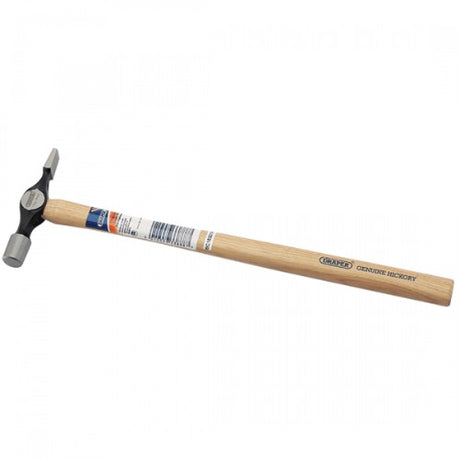 DRAPER Cross Pein Hammer 110g with high carbon steel head, hickory shaft, ideal for woodworking and repairs.