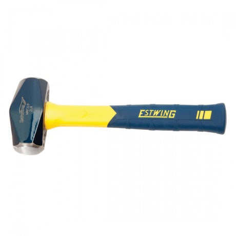 ESTWING Club Hammer 2lb with forged steel head, fiberglass handle for shock absorption, ideal for heavy-duty tasks.