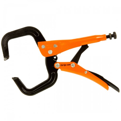 GRIPON Locking C Clamp 165mm featuring quick one-handed operation and a clamping capacity of 0-60mm for versatile use.