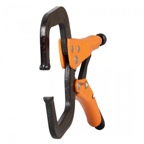 GRIPON Locking C Clamp 165mm with easy one-handed operation and a clamping capacity of 0-60mm for versatile projects.