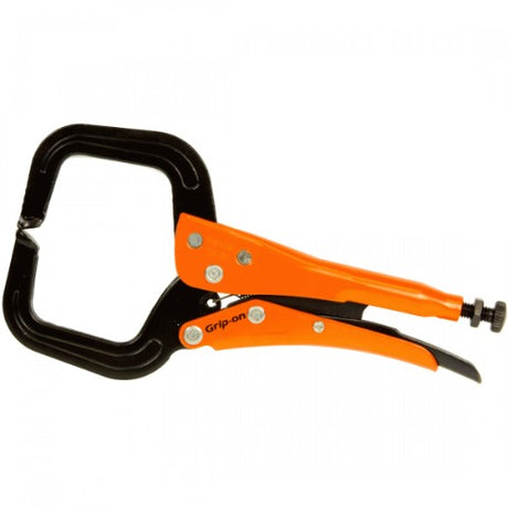 GRIPON Locking C Clamp 165mm with wide jaw profile for one-handed operation, ideal for DIY and professional projects.