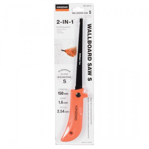 KANZAWA Wallboard Saw 150mm with SK-3 blade, ideal for precise cuts in wallboard and other materials.