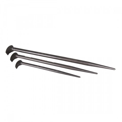 MAYHEW 3pc Pry Bar Set with durable ladyfoot design for precision prying and leveraging in tight spaces.