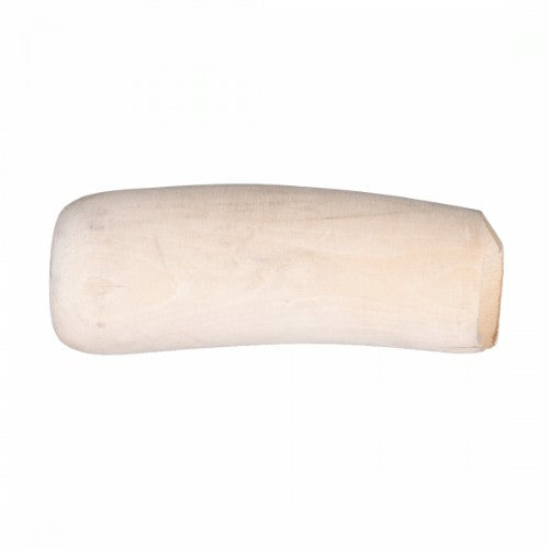 Curved wood handle for MARSHALLTOWN trowels, enhancing comfort and grip for drywall and plastering projects.