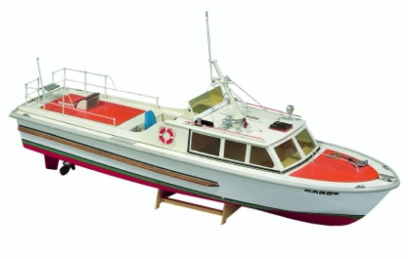 Wooden Ship - RCC 1/15 Kadet model kit, perfect for beginners with a durable hull and classic maritime design, 54 cm long.