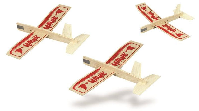 Unassembled balsa glider kit featuring 3 intricate planes for hands-on creativity and learning about flight dynamics.