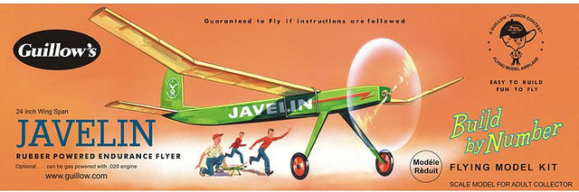 B.B.N Javelin Balsa Kit: 24-inch wing span model glider for educational and enjoyable building experience.