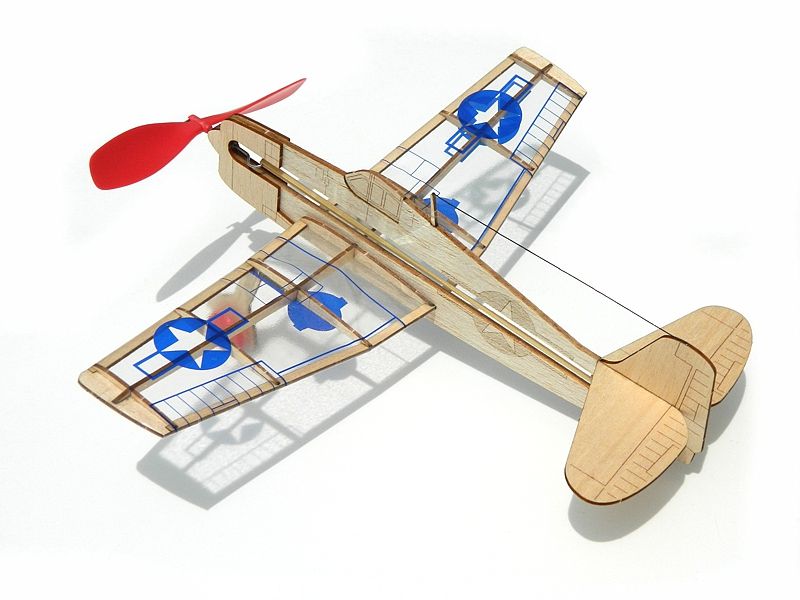 Unassembled balsa model kit of U.S. F6F Hellcat for aviation enthusiasts, ideal for family projects and skill-building.
