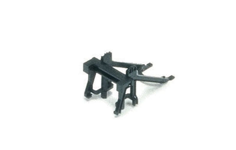 Hornby Buffer Stop model accessory, 1/76 scale, enhances miniature train layouts with realistic details and durability.
