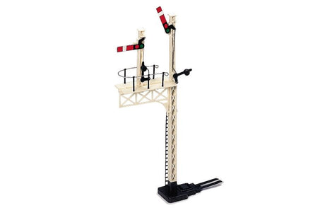 Hornby Junction Home Signal, 172mm tall model for authentic railway layouts, ideal for manual operation and versatile use.