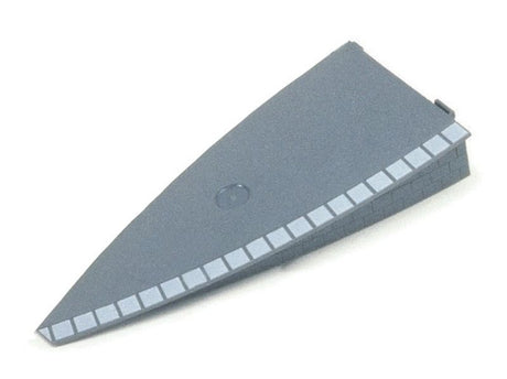 Plastic platform ramp for model trains, 127mm, clips to Hornby sections for smooth transitions.