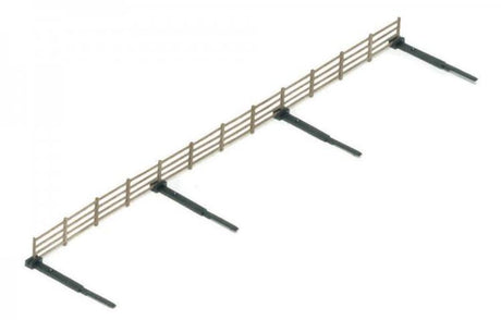Hornby Trackside Fencing Pack with six 305mm fence lengths, ideal for enhancing model railway scenery and realism.