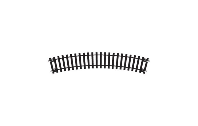 Hornby 2nd Radius Curve accessory for 1/76 scale model railways, ensuring smooth track transitions and dynamic layouts.