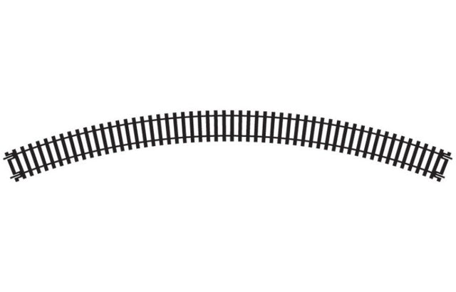 Hornby 3rd Radius Double Curve track piece for 1/76 scale model trains, ensuring smooth and realistic train movements.