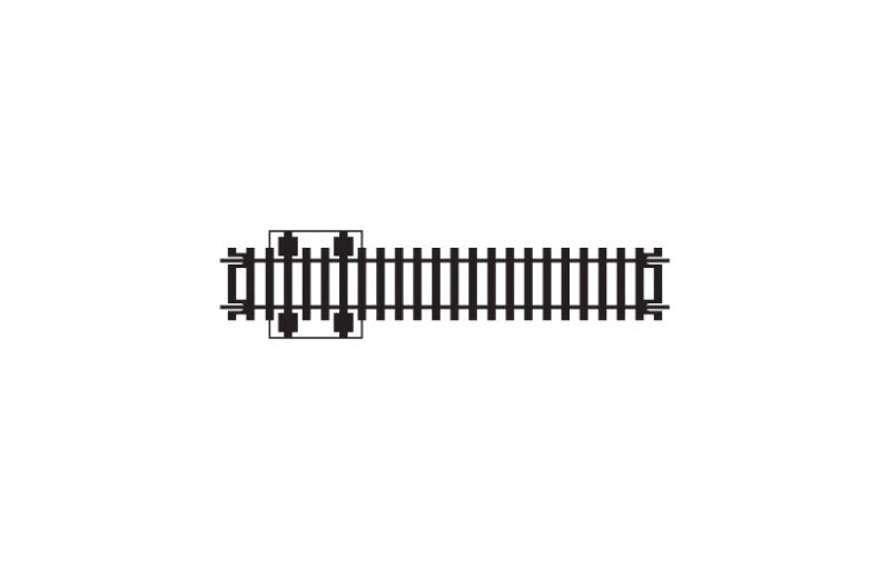 Hornby Double Isolating Track, 168mm, facilitates electrical control for model train layouts in HO and OO scales.