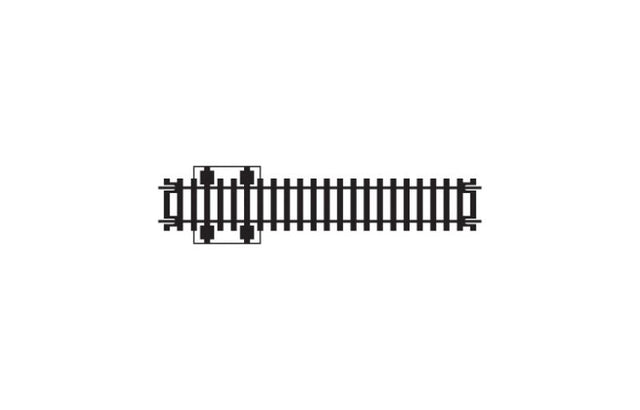 Hornby Double Isolating Track, 168mm, facilitates electrical control for model train layouts in HO and OO scales.