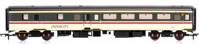 Hornby BR Intercity Mk2F Brake 2nd Open coach 9533 in blue and grey, perfect for model railway collections.