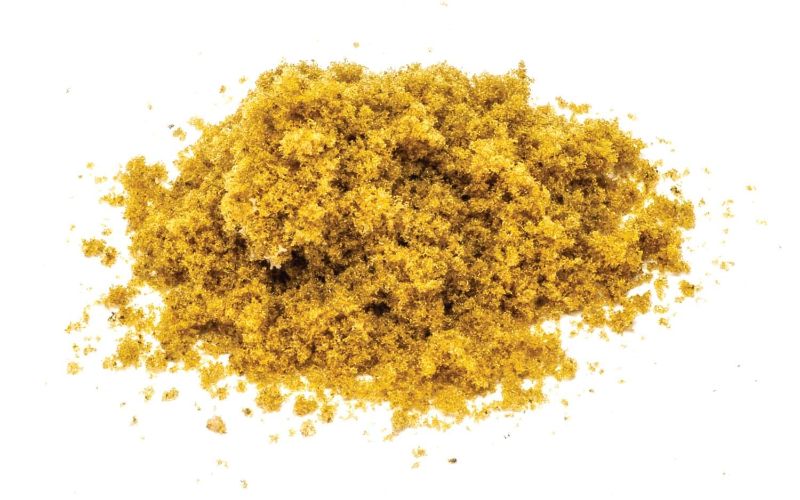 Medium brown flocking material from Hornby for realistic model train scenery and landscapes.