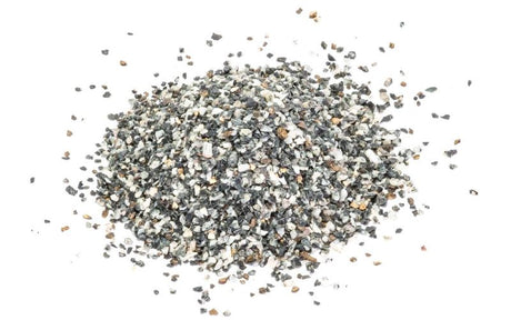 Hornby Ballast Granite for 1/76 scale models, simulating crushed granite for realistic train layout scenery.