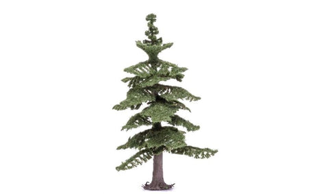 Hornby Medium Nordic Fir Tree, realistic model scenery for enhancing train landscapes with durable, detailed design.