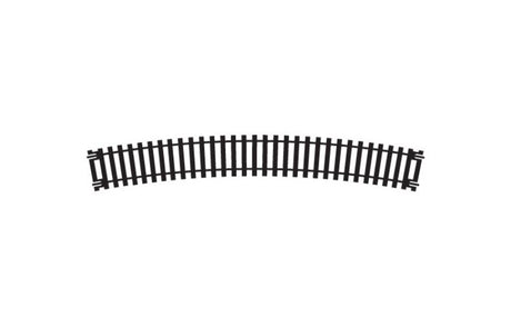 Hornby 4th radius curve track for model railways, designed for smooth, realistic train layouts at 1/76 scale.