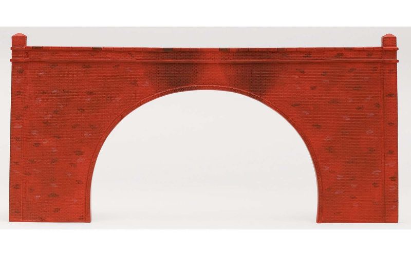 Hornby Double Brick Tunnel Portals (2) designed for 1/76 scale model trains, adding realism and charm to layouts.