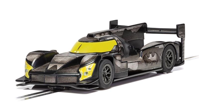 Scalextric 1/32 DPR Batman Car featuring high detail, working headlights, and Magnatraction technology for thrilling racing adventures.
