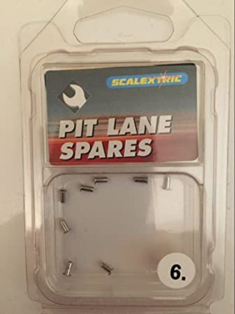 Scalextric Eyelet Pack for 1/32 scale slot cars, enhancing performance and ensuring smooth racing for older models.