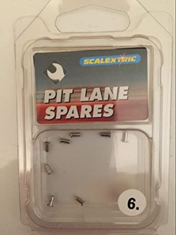 Scalextric Eyelet Pack for 1/32 scale slot cars, enhancing performance and ensuring smooth racing for older models.