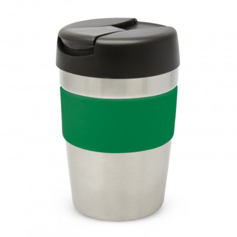 Java Vacuum Cup - 340ml (Silver/Black/Dark Green)