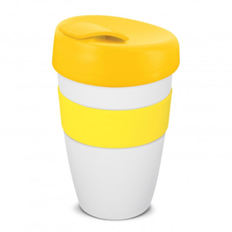 Express Cup Deluxe - 480ml White/Yellow (Set of 6)
