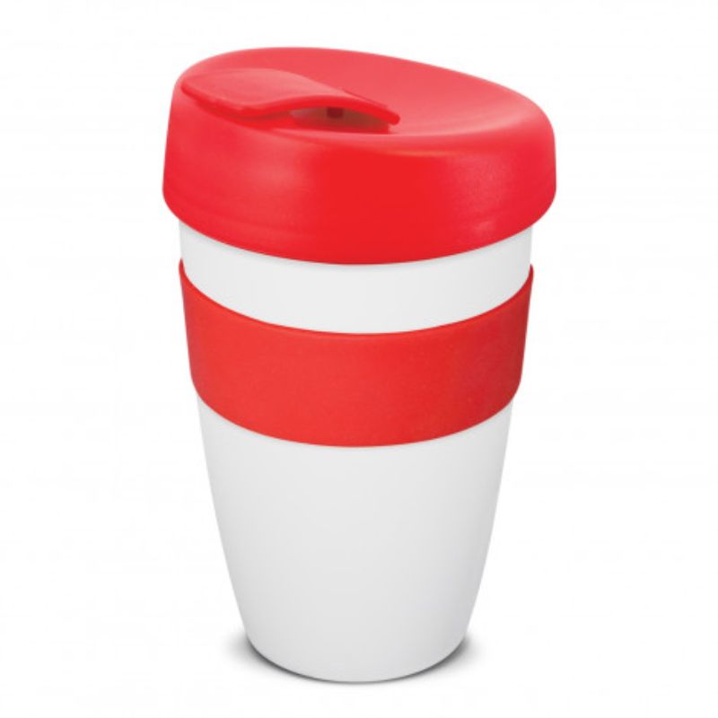 Express Cup Deluxe - 480ml White/Red (Set of 6)