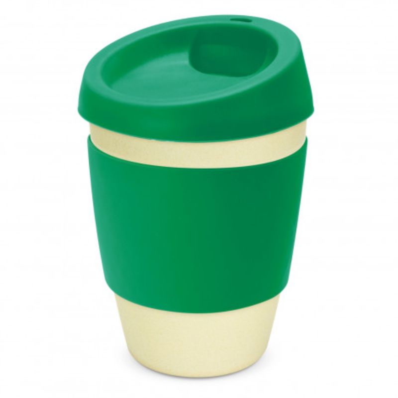 Bamboo Cup - Metro Natural/Dark Green (Set of 6)