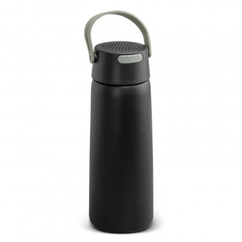 Bluetooth Speaker Vacuum Bottle - 240mm (Black)
