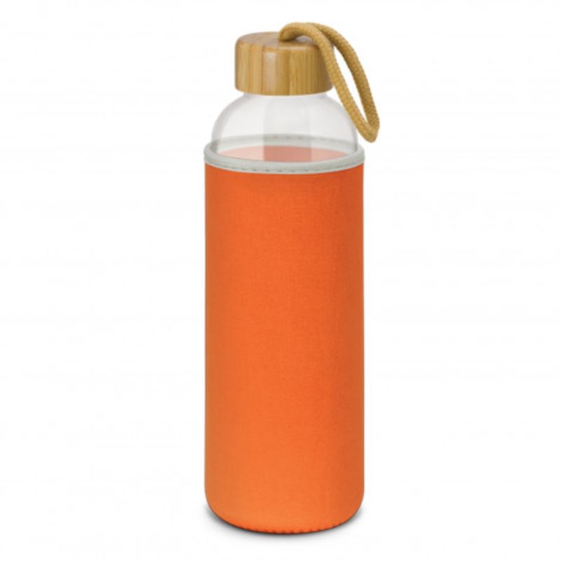 Glass Bottle - Eden Neoprene Sleeve Orange (Set of 3)