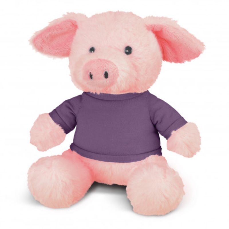 Plush Toy - Pig Purple (Set of 3)