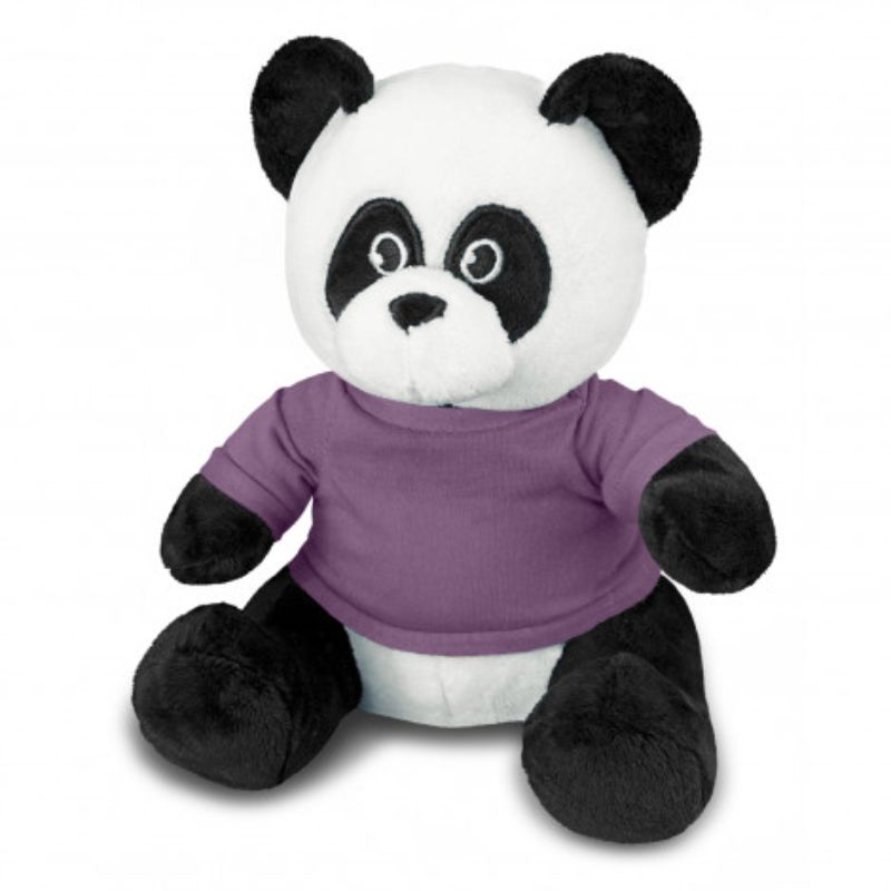 Plush Toy - Panda Black/White/Purple (Set of 3)